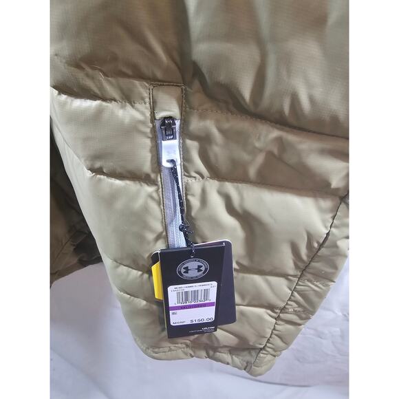 UNDER ARMOUR Down Puffer Hooded Jacket (1342738-331) Green, XXL - Picture 3 of 10